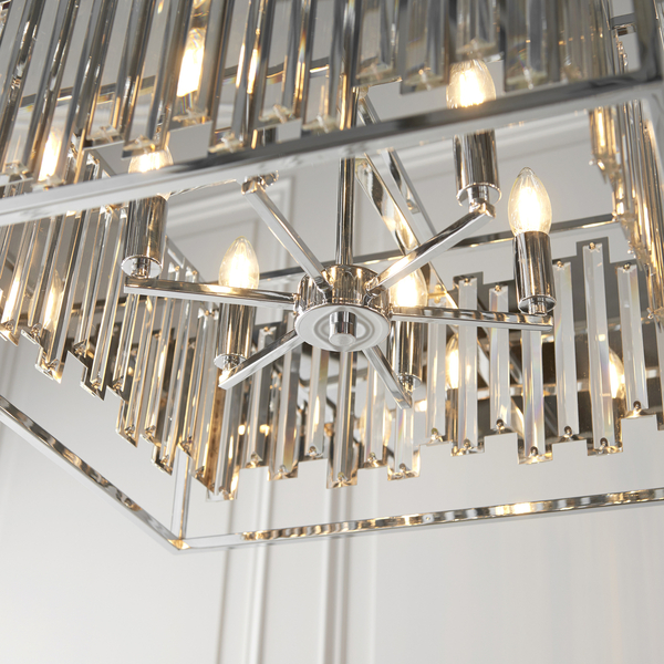 Kryształowa lampa wisząca Acadia 81931 Endon crystal glamour przezroczysta