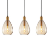 Lampa na listwie wisząca Zulo PND-27812-3-BRO-AMB do jadalni bursztynowa