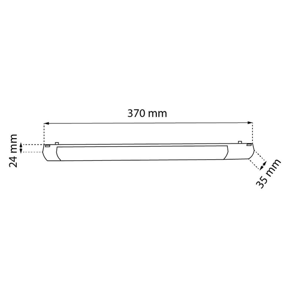 Oświetlenie modułowe na szynę Komatsu 6049 LED 12W 3000K czarny
