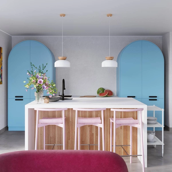 Wisząca lampa nad stół Marion SL.1350 kopuła kuchenna drewniana biała