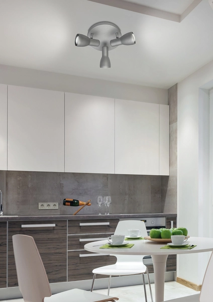 LAMPA sufitowa PICARDO 98-44242 Candellux reflektorowa OPRAWA regulowana szara srebrna