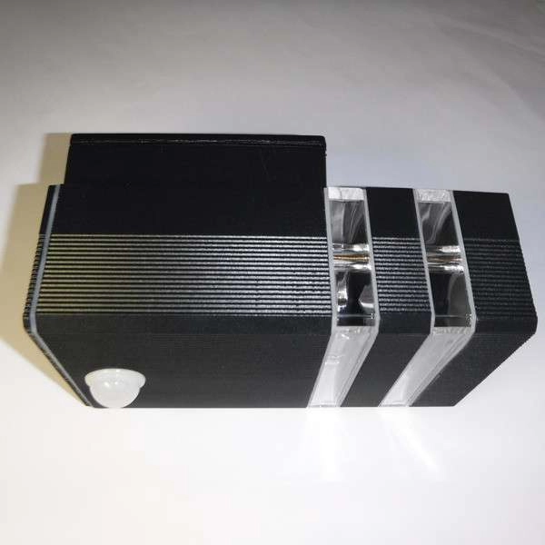 Ścienna LAMPA zewnętrzna RIO SENSOR 7017 Nowodvorski ogrodowa OPRAWA elewacyjna KINKIET z czujnikiem ruchu IP54 grafitowy