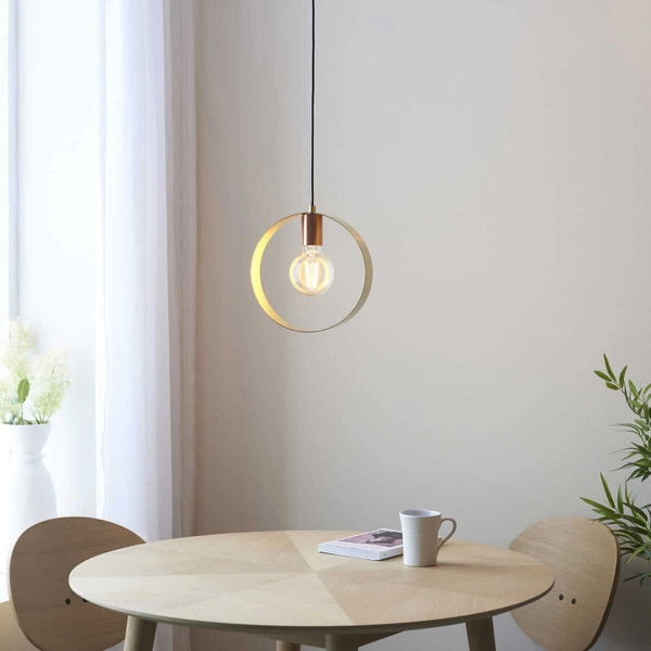 Lampa wisząca nad wyspę kuchenną Hoop 97664 Endon mosiądz nikiel miedź