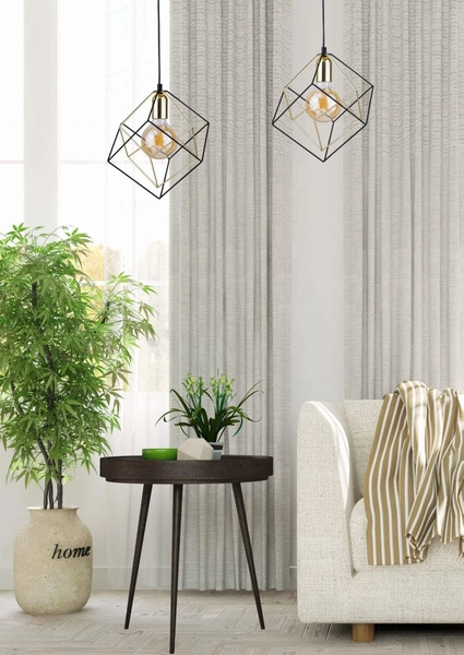 Lampa wisząca kwadratowa klatka Alambre 2777 TK Lighting loftowa czarna