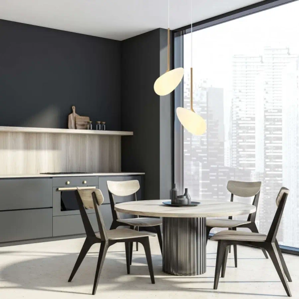 Lampa wisząca nad wyspę 20255 LED 5W 3000K szklana biała złota