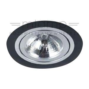 Lampa sufitowa Puro Nero Orlicki Design metalowa podtynkowa okrągły czarny