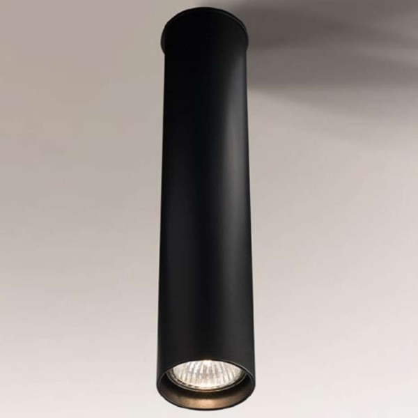 Sufitowa LAMPA plafon ARIDA 1111 Shilo natynkowa OPRAWA reflektorowa do łazienki tuba czarna