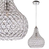 Wisząca lampa glamour VEN E1546/1H kropla crystal przezroczysty chrom