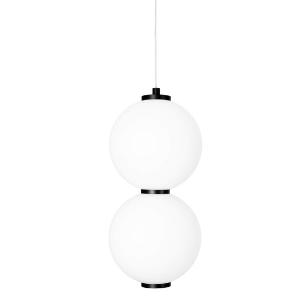 Sypialniana lampa wisząca Akiko kule LED 16W 3000K czarne białe
