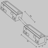 Łącznik do zasilania Exility TRA034CPC-42B-15-1 magnetycznych szyn czarny