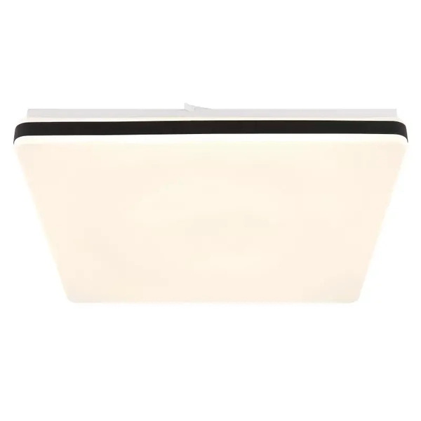 Kwadratowy plafon ULLY 48025OBSH Globo LED 24W 2700-6500K biały czarny