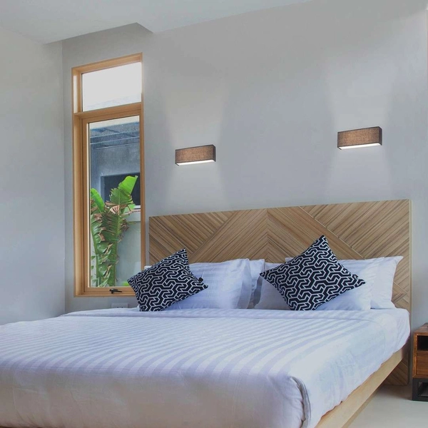 Kinkiet LAMPA ścienna MORPHEUS 5685 Rabalux prostokątna OPRAWA abażurowa LED 6W 3000K klasyczna szara biała