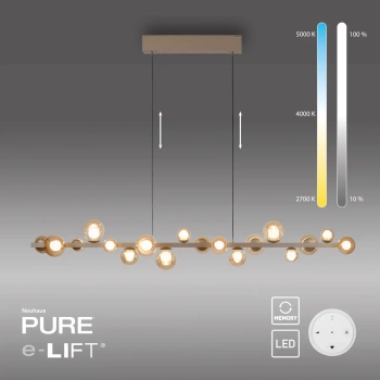 Regulowana lampa wisząca góra-dół E-POPUP brązowa 2558-97 18xLED 1,8W 2200-5000K CCt