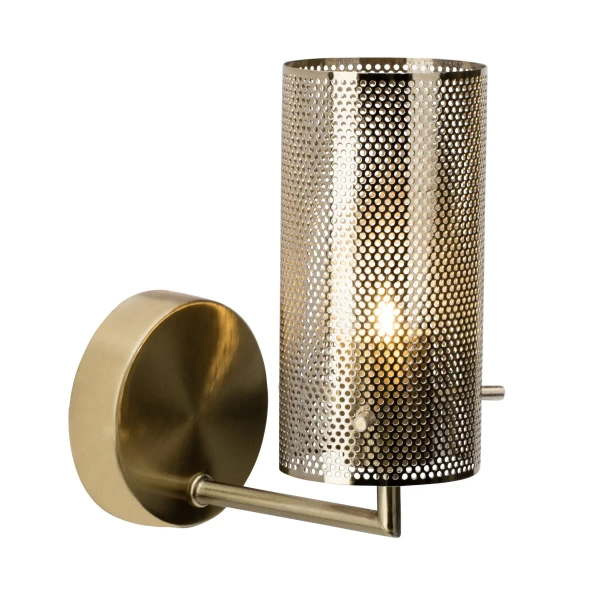 Metalowa lampa ścienna Gracian 90060/18 tuba mosiądz