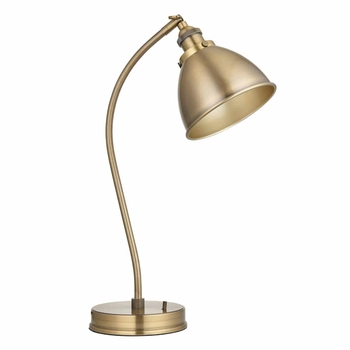 Lampa stołowa do biura Franklin 98747 Endon klasyczna mosiądz