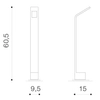 Zewnętrzna lampa stojąca AGAPE AZ3482 Azzardo LED 6W 3000K IP54 szary