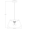 Tkaninowa lampa wisząca Jessica 10421/30/66 Lucide abażur różowy czarny