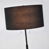 Lampa podłogowa Fogo LP-0304/2F BK Light Prestige tuba do sypialni czarna