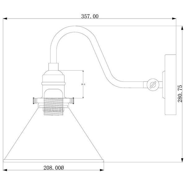 Ścienna LAMPA industrialna PROVENCE PV1-CPR Elstead loftowa OPRAWA metalowa skandynawska miedziana