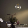 Wisząca LAMPA hygge ALUR S 10737109 Kaspa szklana OPRAWA kulisty ZWIS skandynawski kula ball złota przezroczysta