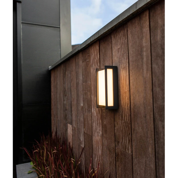 Ogrodowa LAMPA elewacyjna QUBO 5193004118 Lutec prostokątna OPRAWA metalowa LED 16W 2700K - 6500K kinkiet RGB IP54 szary