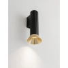 Metalowa lampa ścienna MARENZO LE45603 do sypialni czarna złota