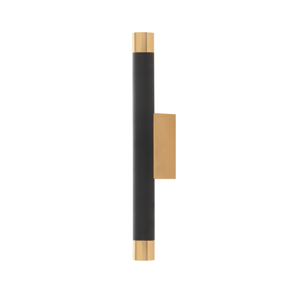 LAMPA ścienna Q Parette Nero / Gold Orlicki Design metalowa OPRAWA kinkiet tuba czarna złota