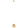 Wiszący lampa kula Bosso 1119XXS40_P szkło pomarańczowe mosiądz