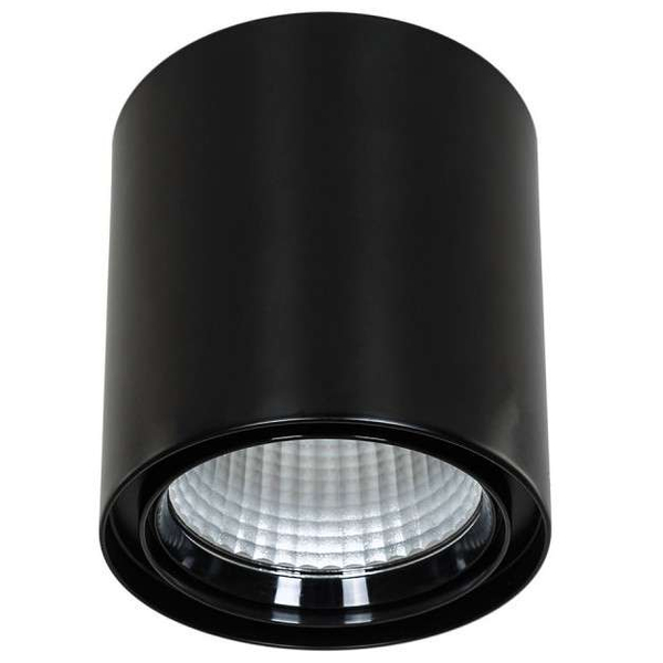 Downlight LAMPA sufitowa LUNA WG-706R/BK-WW/70 Italux metalowa OPRAWA spot LED 40W 3000K tuba czarna
