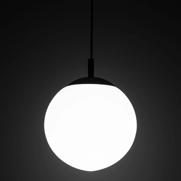 Lampa wisząca nad wyspę Esme 5670 bubble zwis ball biała czarna