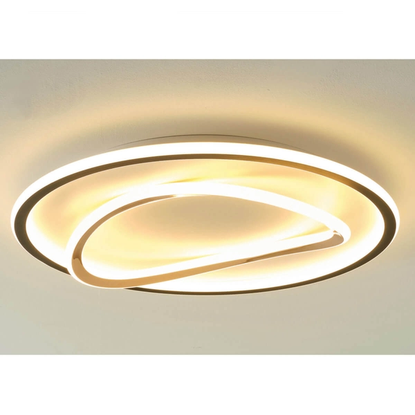 Plafon ze ściemniaczem Lens MX3889-1A-3BGT LED 32W 3000K okrąg biały