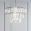 Żyrandol lampa wisząca Puntes MOD043PL-18CH pałacowa srebrna