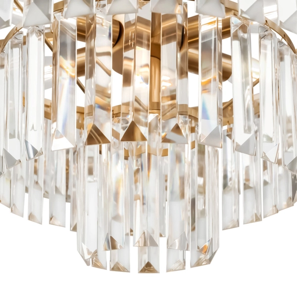 Lampa wisząca glamour Revero MOD085PL-07BS Maytoni kryształowa mosiądz