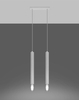 2-płomienna lampa wisząca SL.0958 minimalistyczna biała