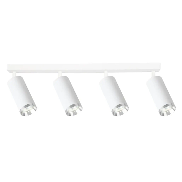 Przysufitowa lampa salonowa Mica Spot ML2101 tubki cylinder biały