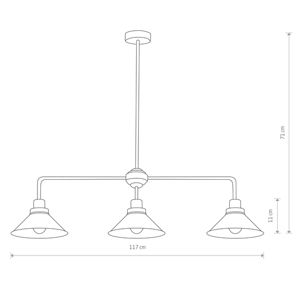 LAMPA wisząca CRAFT 9150 Nowodvorski industrialna OPRAWA na wysięgniku industrialna czarna biała