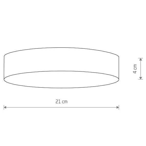 Lampa sufitowa salonowa Lid Round 10404 Nowodvorski LED 35W 3000K biała