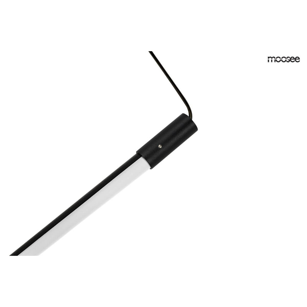 Minimalistyczna lampa wisząca Ombre tuba LED 8,5W czarna