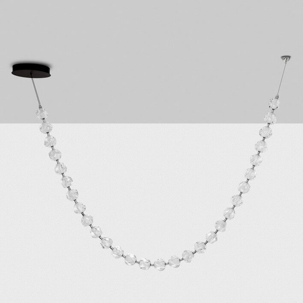 Zwisająca lampa do salonu CHEPEN LE44425 LED 119W 3000K czarny chrom