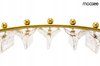 Żyrandol glamour Saturnus MSE010100165 kryształowy złoty