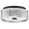 Glamour sufitowa lampa Elle HK-ELLE-F-S-BK kryształowa czarna