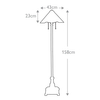 Lampa podłogowa witraż Inglenook QZ-INGLENOOK-FL Quoizel multikolor brąz