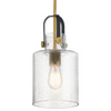 Lampa wisząca loft QN-KITNER-P-NBR do jadalni mosiądz