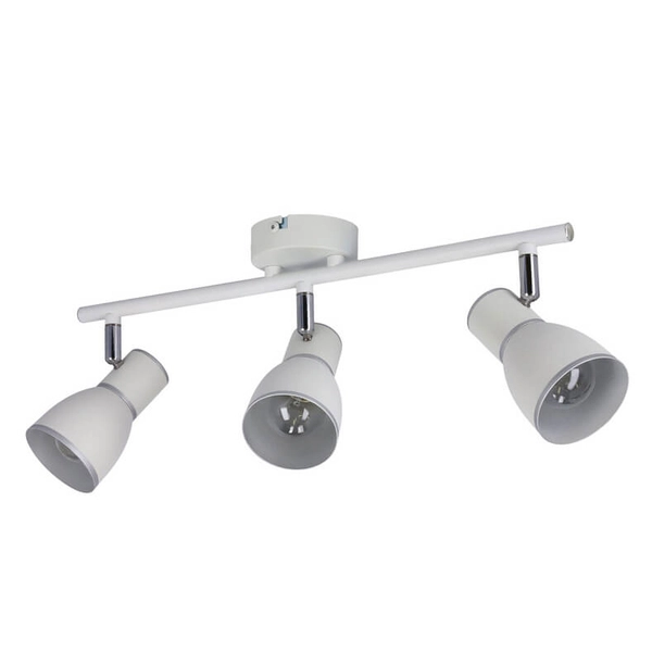 Potrójna lampa ścienno-sufitowa 93-63403 regulacja biała chrom