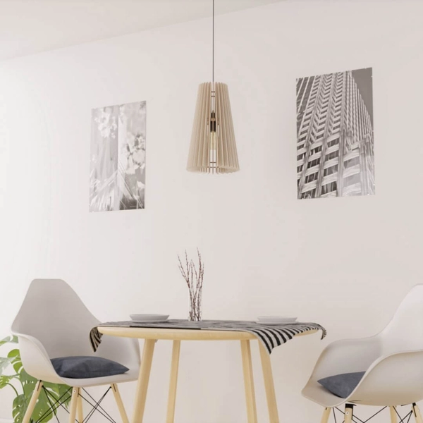 Wisząca lampa loftowa 137623620231 nad łóżko drewno