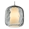 Wisząca szklana lampa Majella MAJ0150 do jadalni przydymiony chrom