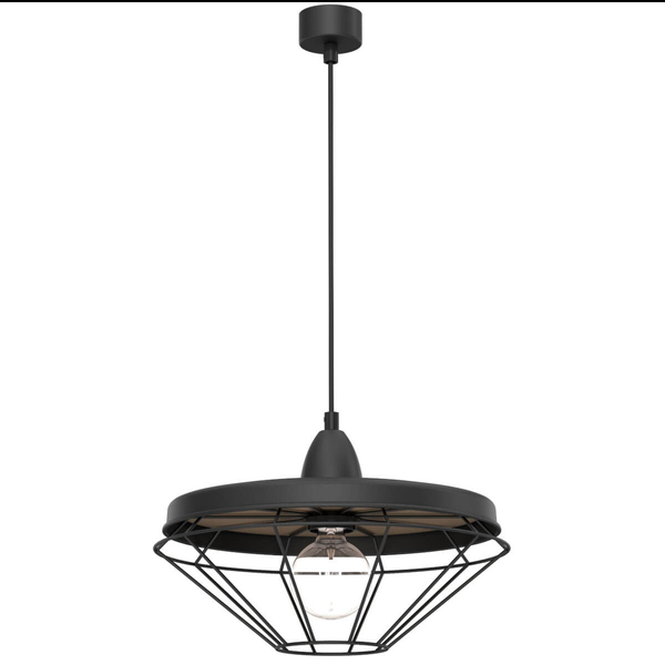 Wisząca lampa Alkaba 5013 Shilo loftowa klatka regulowana czarny