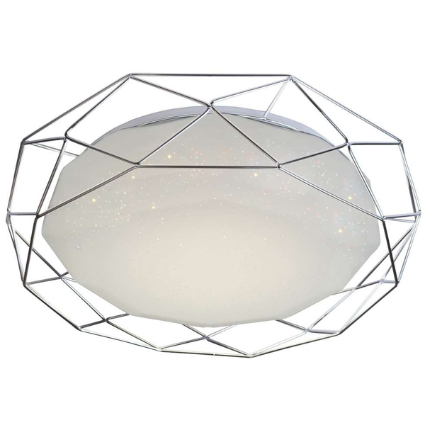 Plafon LAMPA sufitowa SVEN 98-73211 Candellux druciana OPRAWA metalowy LED 24W 4000K chromowany