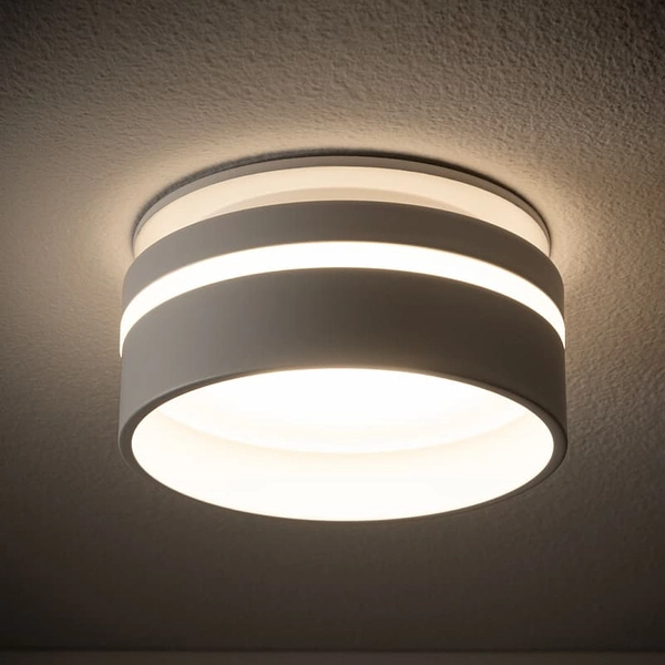 Sufitowa lampa z klipsem Mljet 10494 Nowodvorski podtynkowa okrągła biała