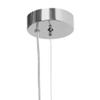 Zwisająca lampa nad stół Cloe 11066103 Kaspa do salonu biała chrom